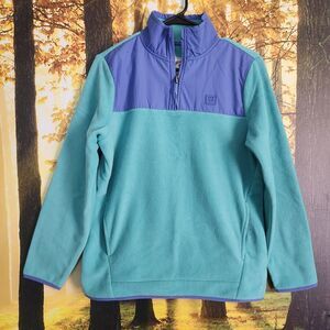 Billabong Womens M Medium Boundary Lite Fleece Half Zip Mock Neck Adventure